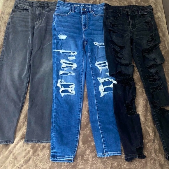 AMERICAN EAGLE Jeans Bundle 7 Size 2/4 - Picture 5 of 11